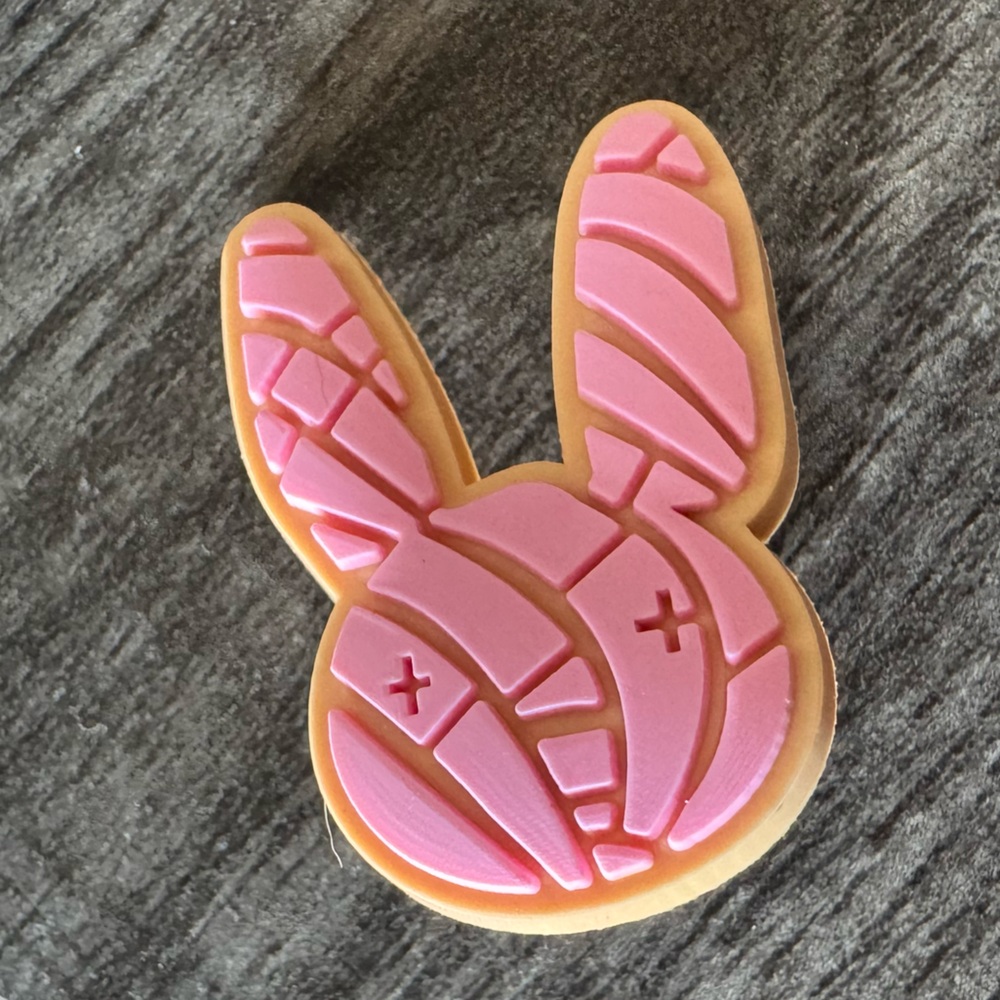 Pink Bunny Concha Shoe Charm CROCS Jibbitz Pan Dulce 5/$20